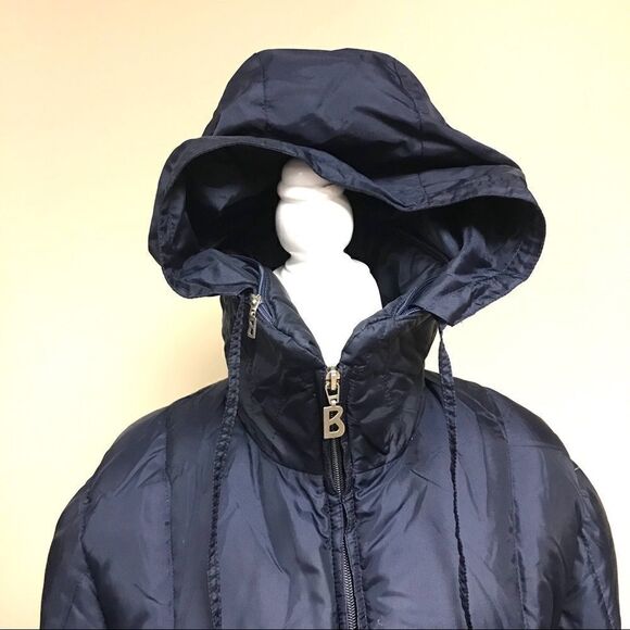Bogner vintage navy goose down coat.  Size 8 - Picture 2 of 10